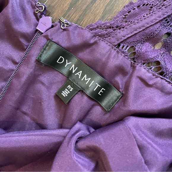 Dynamite Purple Lace Dress - Picture 3 of 4